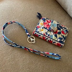 Vera Bradley Matching Wallet and Lanyard